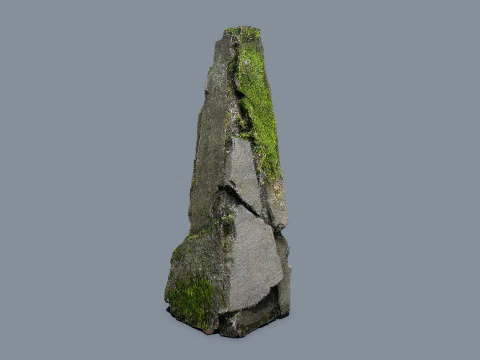 Mossy rocks 3D Model