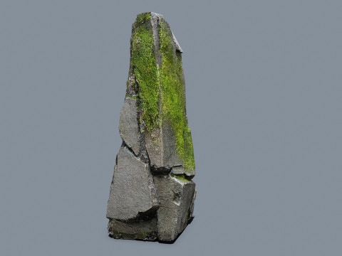 Mossy rocks 3D Model