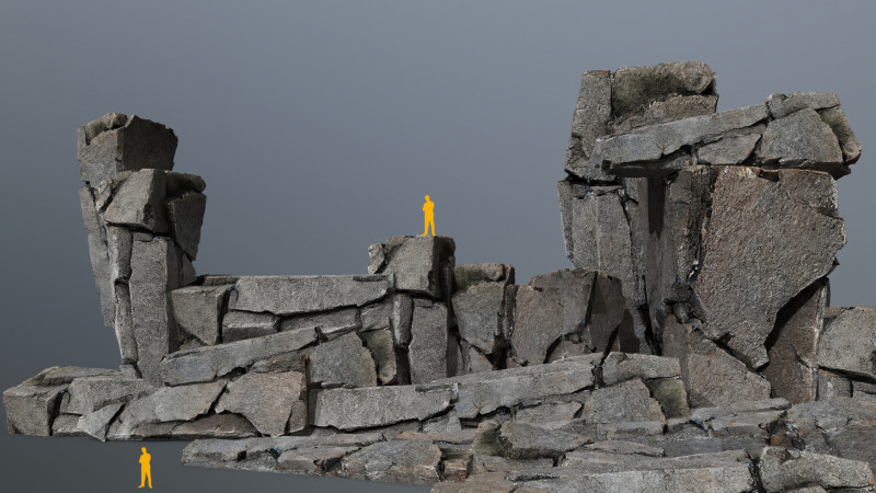 Cliff rocks 3D Модель .c4d .max .obj .3ds .fbx .stl .blend 