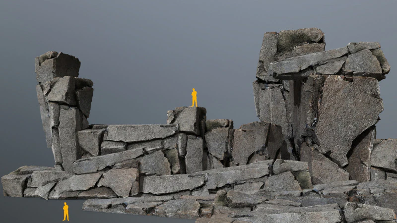 Cliff rocks 3D Model .c4d .max .obj .3ds .fbx .stl .blend 