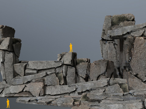 Cliff rocks 3D Model