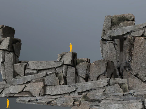 Klif rotsen 3D Model