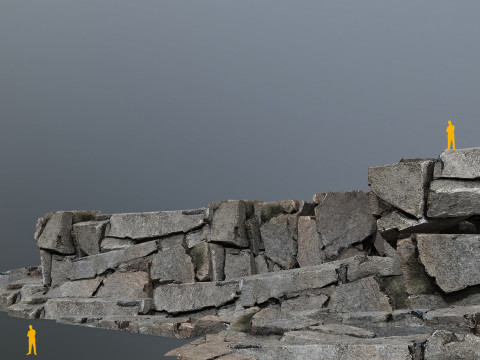Cliff rocks 3D Модель
