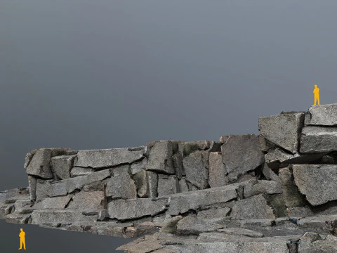 Cliff rocks 3D Model