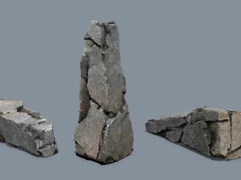 Cliff rocks 3D Model