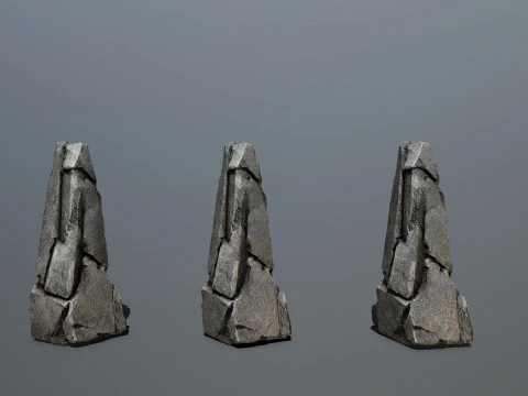 Cliff rocks 3D Model
