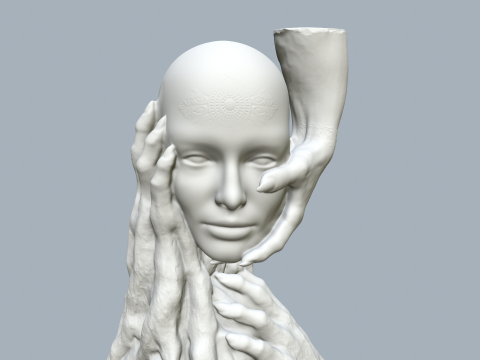 Printable model Handsof the devil Modello di stampa 3D