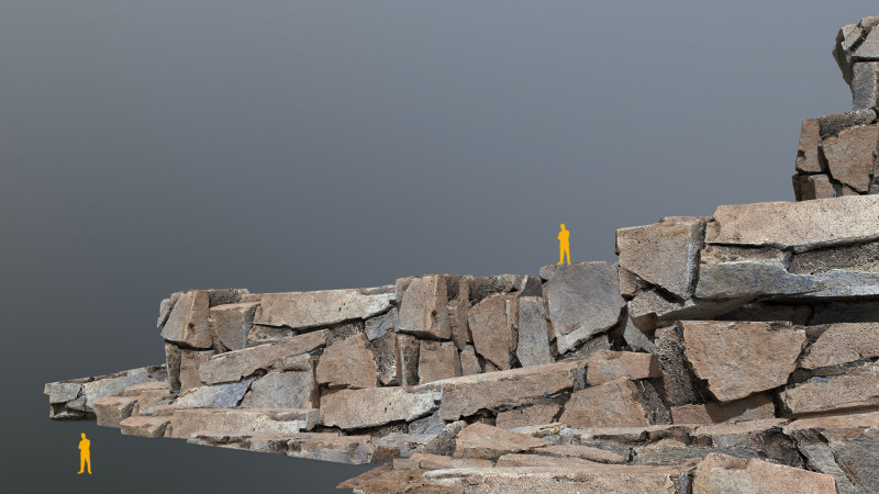 Desert rocks 3D Модель .c4d .max .obj .3ds .fbx .stl .blend 