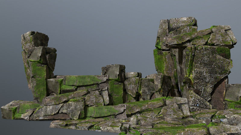 Mossy rocks 3D मॉडल .c4d .max .obj .3ds .fbx .stl .blend 