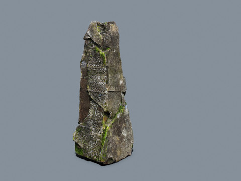 Mossy rocks 3D मॉडल