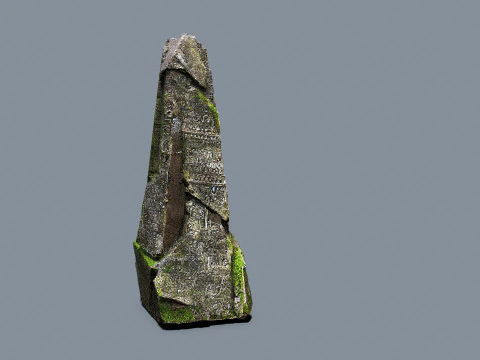 Mossy rocks 3D Model