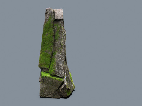 Mossy rocks 3D मॉडल