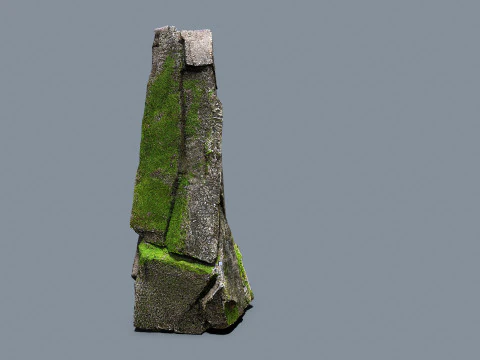 Mossy rocks 3D Model