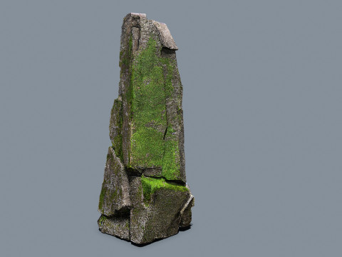 Mossy rocks 3D मॉडल