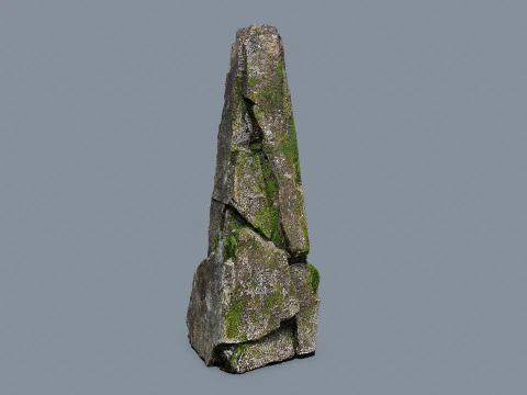 Mossy rocks 3D Model
