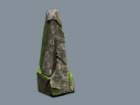 Mossy rocks 3D मॉडल