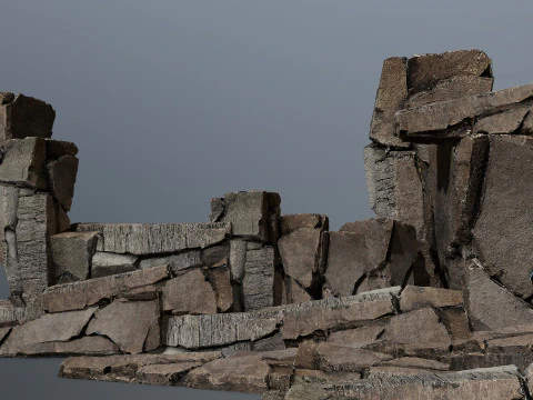 Cliff rocks 3D Model