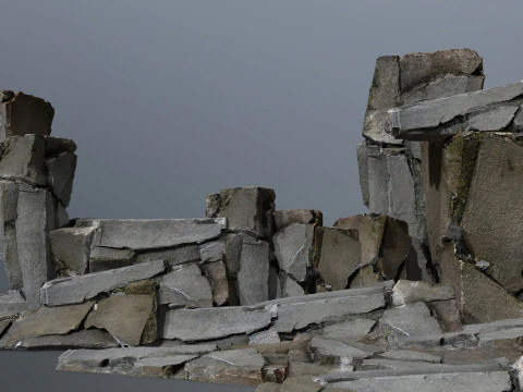 Cliff rocks 3D Model