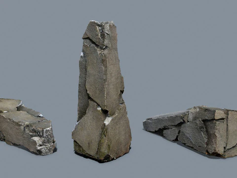 Cliff rocks 3D Model
