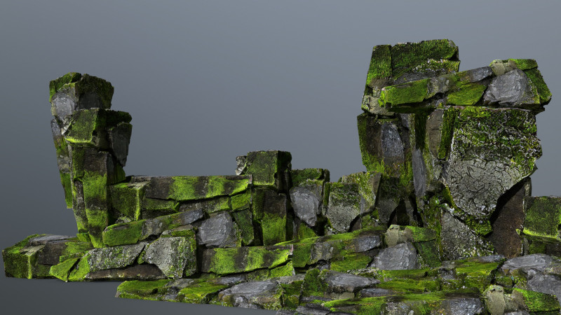 Forest rocks 3D Model .c4d .max .obj .3ds .fbx .stl .blend 