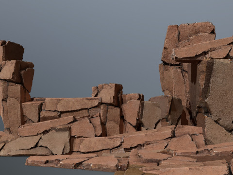 Desert cliff rocks 3D मॉडल
