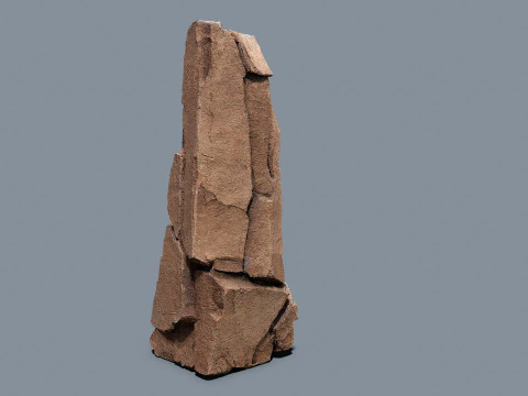 Desert cliff rocks 3D Model