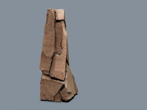 Desert cliff rocks 3D Model