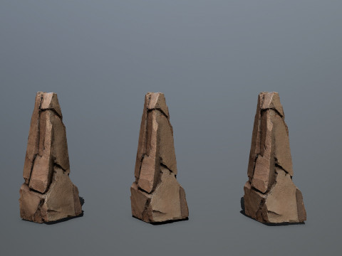 Desert cliff rocks 3D मॉडल