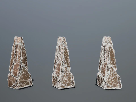 Desert cliff rocks 3D Model
