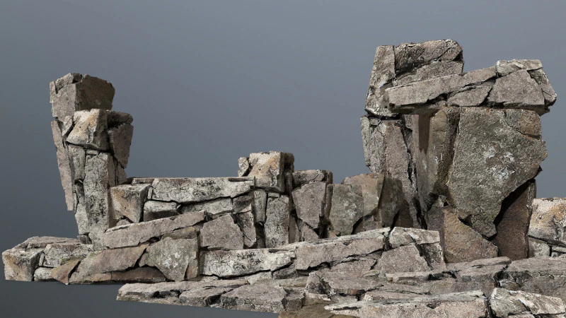 Desert cliff rocks 3D Model .c4d .max .obj .3ds .fbx .stl .blend