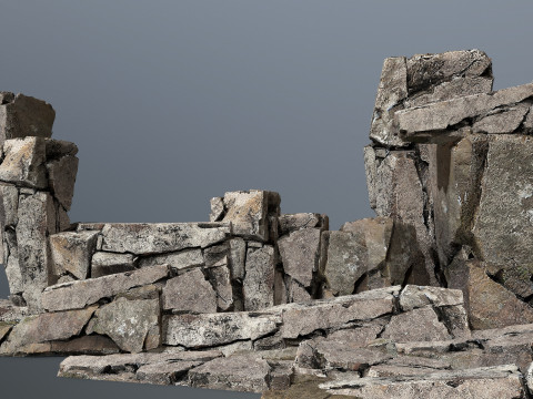 Desert cliff rocks 3D Model