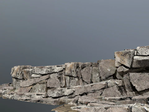 Desert cliff rocks 3D Model