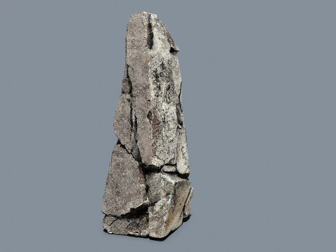 Desert cliff rocks 3D Model