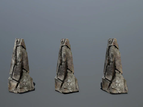 Desert cliff rocks 3D Model