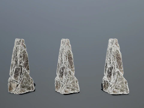 Desert cliff rocks 3D Model