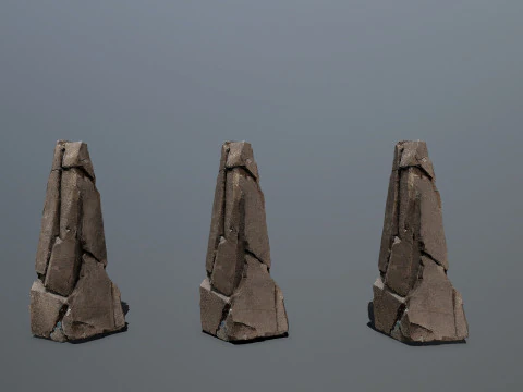 Desert rocks 3D Model
