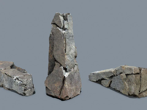 Cliff rocks 3D Model