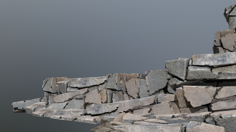 River Stone 3D Модель .c4d .max .obj .3ds .fbx .stl .blend 