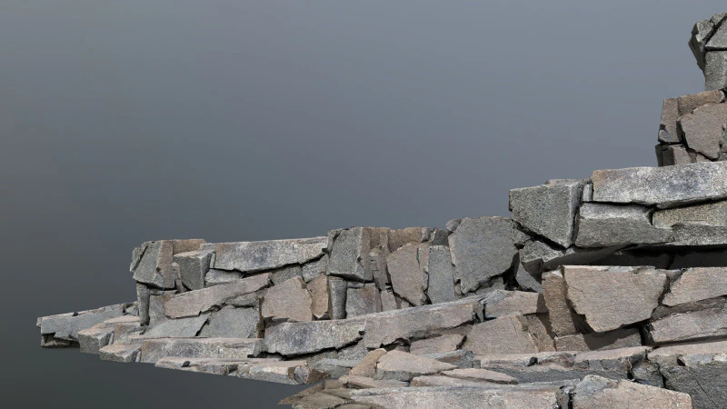 River Stone 3D Model .c4d .max .obj .3ds .fbx .stl .blend 