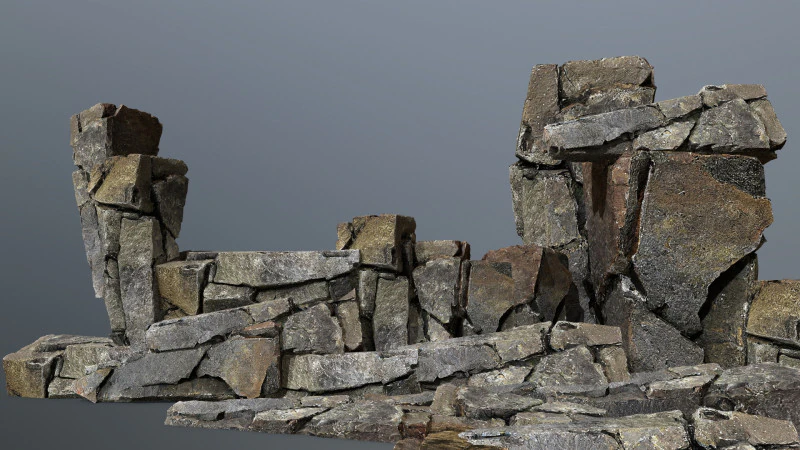 Volcanic rocks 3D Model .c4d .max .obj .3ds .fbx .stl .blend 