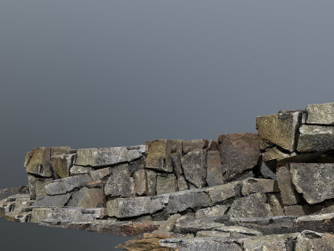 Volcanic rocks Model 3D