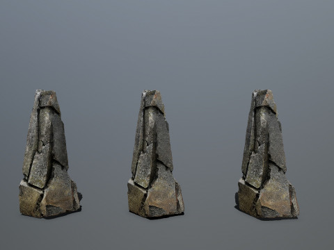 Volcanic rocks Model 3D