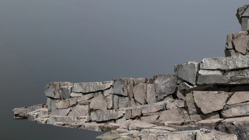 Cliff rocks 3D Model .c4d .max .obj .3ds .fbx .stl .blend