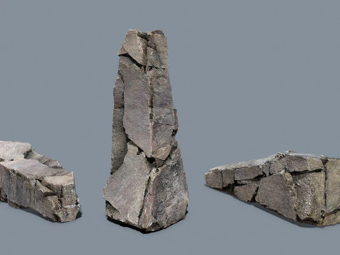 Cliff rocks 3D Model