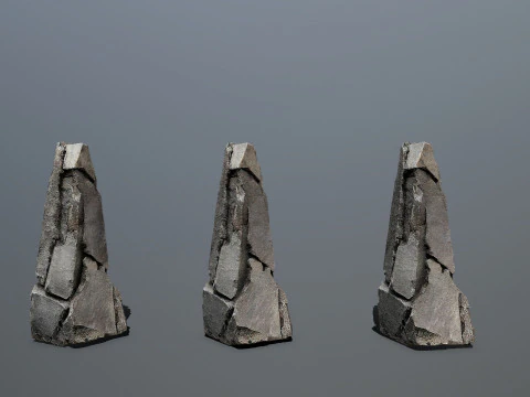 Cliff rocks 3D Model