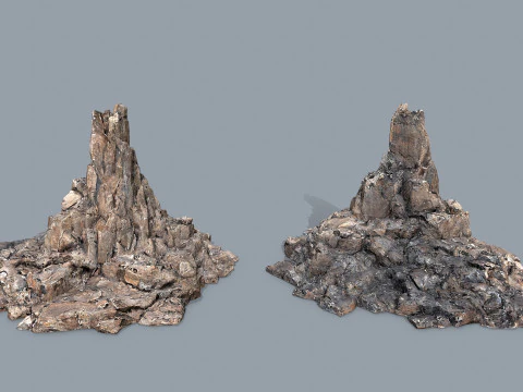 Desert rocks 3D Model