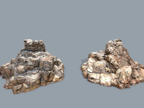 Desert rocks 3D Model