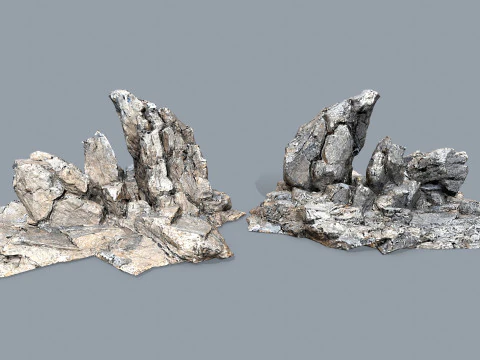 Desert rocks 3D Model