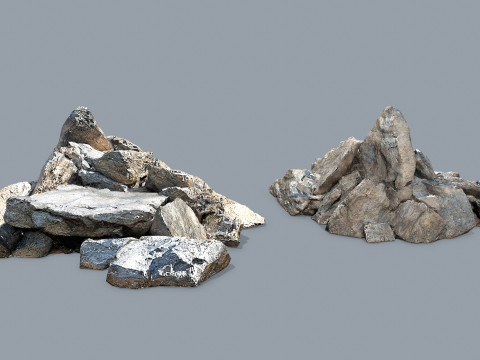 Desert rocks 3D Model