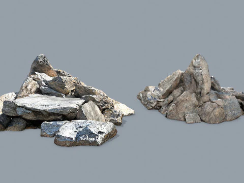 Desert rocks 3D Model